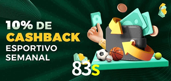 10% de bônus de cashback na 83s